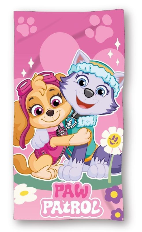 Osuška Paw Patrol pink 70/140