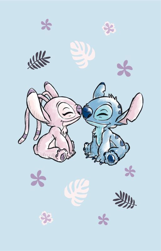 Detský uterák Lilo and Stitch Light blue 50/30 LS1